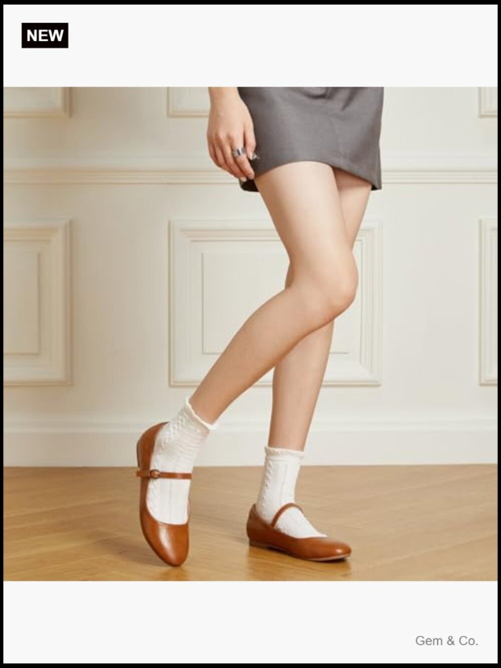 Women's Mary Jane Ballet Flats Ankle Strap Dressy Comfortable Shoes - Picture 3 of 7